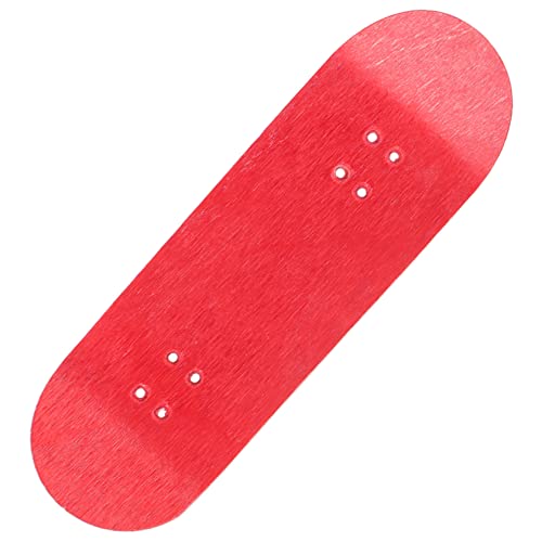 Vaguelly Finger-Skateboard Fingerspielzeug-Skateboards Skateboard-Spielzeug Griffbrett Finger Skateboard fingerskaterboard Mini-Skateboard-Deck Stressabbauendes Spielzeug hölzern rot von Vaguelly