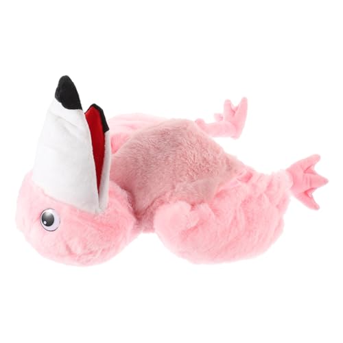 Vaguelly Flamingo-Handpuppe entzückende Handpuppe Plüsch-Vogelspielzeug Plüsch Handpuppe kreatives Puppenspielzeug Cartoon-Marionette Cartoon-Handpuppe Vogelpuppe PP Baumwolle Rosa von Vaguelly