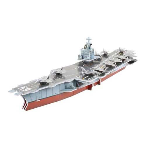 Vaguelly Flugzeugträger Puzzle Puzzles Für Erwachsene Puzzles Für Spielzeug Puzzle Schlachtschiffe 3D Modell Bausatz Pädagogisch DIY Marineschiffe Spielzeugmodell Bootsbausatz von Vaguelly