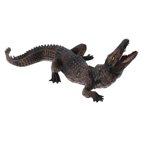 Vaguelly Frühe Bildung Krokodilmodell Spielzeug Simulation Alligator Krokodil Figur Alligator Spielzeug Tiermodell Dekor Krokodil Spielzeug Krokodil Ornament Kunststoff Tiermodell PVC von Vaguelly