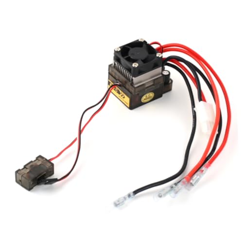 Vaguelly Gebürsteter Esc Elektronischer Drehzahlregler mit Bremse und Kühlventilator Hochspannungs Version für Rc Auto Truck Boot Crawler mit Aluminiumgehäuse Vaguelly Gebürsteter Esc Elektronischer Drehzahlregler mit Bremse und Kühlventilator Hochspannungs Version für Rc Auto Truck Boot Crawler mit Aluminiumgehäuse von Vaguelly