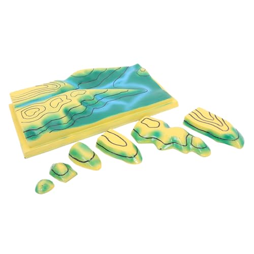 Vaguelly Geographiemodell Topografische Konturkarte Präzise Geländedarstellung Klassenzimmer Lehrmittel für Geographieunterricht Junior High School Terrain Lernhilfe Vaguelly Geographiemodell Topografische Konturkarte Präzise Geländedarstellung Klassenzimmer Lehrmittel für Geographieunterricht Junior High School Terrain Lernhilfe von Vaguelly