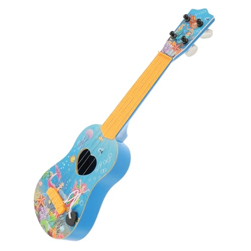 Vaguelly Gitarre Kind Gitarre Frühes Musikalisches Lernspielzeug Mini-Gitarren- Gitarrenspielzeug Ukulele- Für Das Frühe Lernen Plastik Colorful von Vaguelly