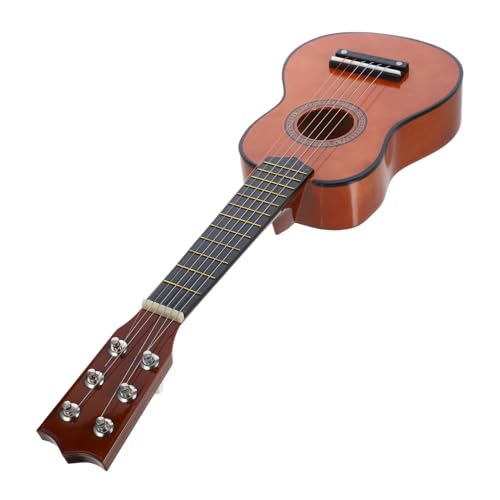 Vaguelly Holzspielzeug Baby Gitarre Für Kinder Gitarre Musikinstrument Für Holzspielzeug Lernspielzeug Für Ab 3 Jahren Kaffeefarbe Pädagogisches Für Kleine Musiker von Vaguelly