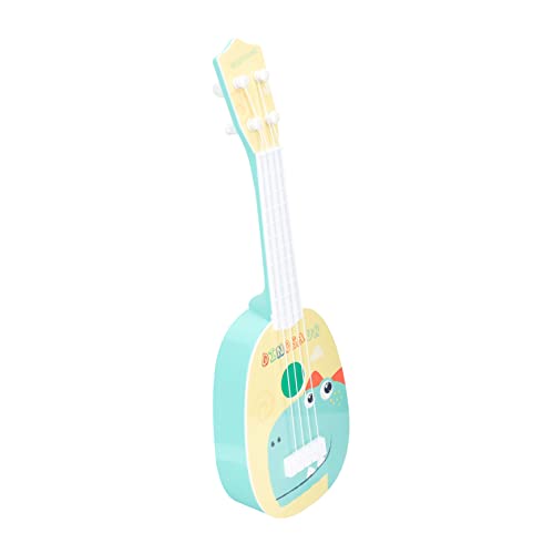 Vaguelly Gitarre spielendes Gitarre Kinderspielzeug kinderinstrumente musikinstrumente frühes musikalisches Lernspielzeug Mini-Gitarrenspielzeug Abs Yellow von Vaguelly