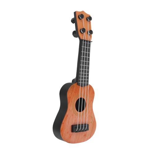 Vaguelly Gitarrenspielzeug Für Kinder Ukulele Musikspielzeug Gitarren-lernspielzeug Kinderspielzeug Ukulele Banjo-Instrument-Spielzeug Musikalisches Lernspielzeug Kinder Gitarre Yellow Abs von Vaguelly