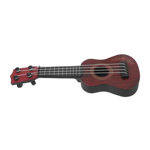 Vaguelly Gitarrenspielzeug Für Mini-Ukulele Für Kinderspielzeug Ukulele Musikinstrument Lernen Musikinstrumentenspielzeug Für Musikspielzeug Für Kindergitarre Abs Brown von Vaguelly