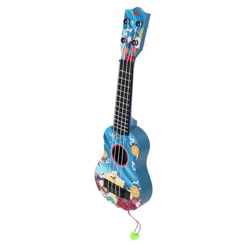 Vaguelly Gitarrenspielzeug für Kinder Kinder-Gitarren-Ukulele Kinder-Ukulele-Spielzeug Musikinstrument für Kinder Ukulele Spielzeug Gitarre Kleinkind Gitarre Gitarrenkinder Abs Blue von Vaguelly