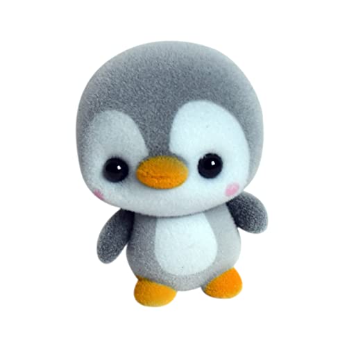 Vaguelly Graue üsch Pinguin Puppe Flauschiges Kuscheltier Für Perfekte Auto Dekoration Oder Für Jungen Und ädchen Aus Hochwertigem Kunststoff Beflockung Gefertigt von Vaguelly