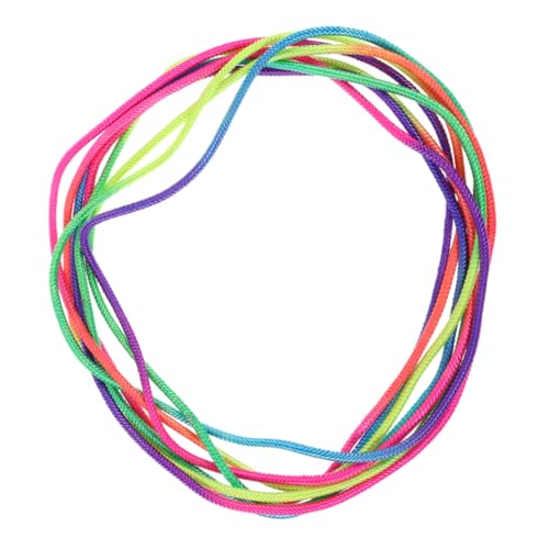 Vaguelly Gummiband-Sprungspiel Spielzeug Chinesisches Springseil Fitness-Springseil elastisches Springseil Partyzubehör Springseil trainieren Kinder springen Seil Seilspringen üben Plastik von Vaguelly