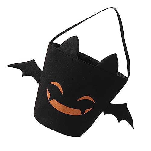 Vaguelly Halloween-Süßigkeiten-Eimer Tasche DIY-Halloween-Requisiten Beutel halloween geschenktüten halloween behälter für süßigkeiten Halloween-Goodie-Bags Süßigkeitentüten aus Segeltuch von Vaguelly