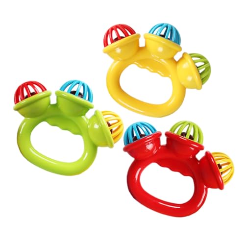 Vaguelly Kinderwagen Spielzeug Baby Knisterspielzeug Baby Handglocken Für Kleinkinder Mini Tambourine Mit Jingle Bells Musikinstrument Für Babys Zur Sensorischen Und Spielerischen Unterhaltung von Vaguelly