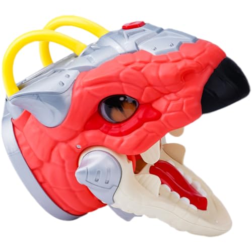 Vaguelly Handpuppe plastikenten Chaps Hand Puppet dinotattos tiegerkostuem Licht Sound Dinosaurier leichtes Klanghandspielzeug Kinderhandspielzeug Kinderpuppen rot von Vaguelly