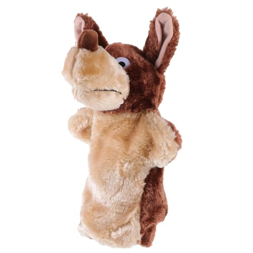 Vaguelly Tier Handpuppen Handpuppen Wolf Cartoon Tierhandpuppe Aus Niedliches Stofftier Für Ideal Für Rollenspiele Und Geschichtenerzählen Puppentheater Handpuppe von Vaguelly