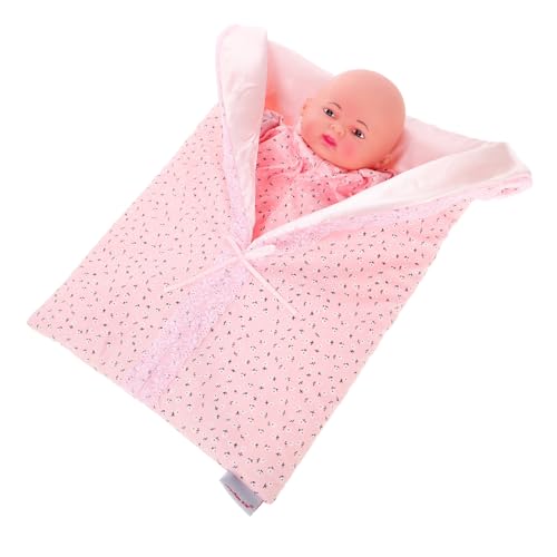 Vaguelly Handpuppenspielzeug Spielzeug Handgemachte Puppen Fingerpuppen Realistisches Babypuppenmädchen Wiedergeborenes Kleines Mädchen Plüsch Handpuppe Lehrleiter Stoff Rosa von Vaguelly