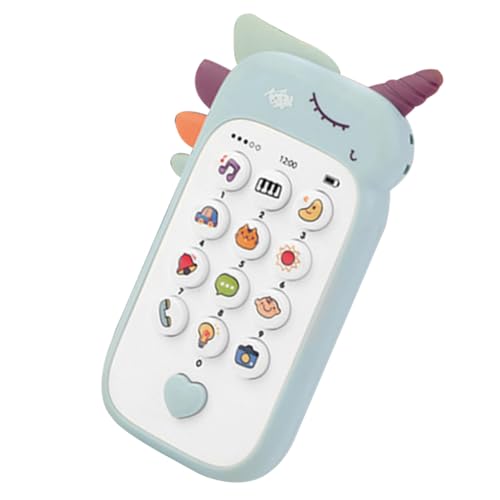 Vaguelly Handy Für Simuliertes Babyphone Musik Klingt Babyphone Handy So Tun, Als Ob Man EIN Telefonspielzeug Hätte Handy Beiß Sky-Blue Plastik von Vaguelly