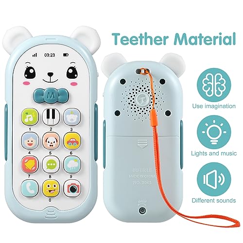 Vaguelly Handyspielzeug für Handy spielmatte Instrumente Babys Kleinkind Handy kindertelefon -Handy Babyphone Elektronisches Bauteil von Vaguelly