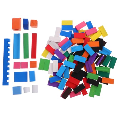 Vaguelly Holz Domino Set Für Teile Brettspiel Für Partys Und Versammlungen Lernspielzeug Kreativität Und Motorik Ideales Für Jungen Und Mädchen von Vaguelly