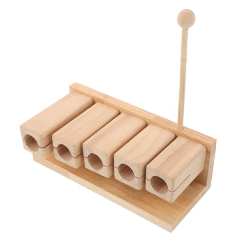 Vaguelly Holz-Percussion-Block Holzrhythmus-Instrument mit Schlägel Ergonomisch für Kinderhand Orff-Instrument für Vorschule Yoga Musikunterricht und Gruppenaktivitäten Vaguelly Holz-Percussion-Block Holzrhythmus-Instrument mit Schlägel Ergonomisch für Kinderhand Orff-Instrument für Vorschule Yoga Musikunterricht und Gruppenaktivitäten von Vaguelly