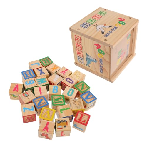Vaguelly Holzbauklötze Alphabet und Zahlen Lernspielzeug aus Natürlichem Holz mit Abgerundeten Kanten Farbenfrohe ABC-Buchstaben Blöcke für Kleinkinder Montessori Stapelspielzeug Vaguelly Holzbauklötze Alphabet und Zahlen Lernspielzeug aus Natürlichem Holz mit Abgerundeten Kanten Farbenfrohe ABC-Buchstaben Blöcke für Kleinkinder Montessori Stapelspielzeug von Vaguelly