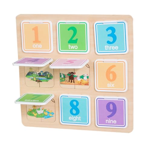 Vaguelly Holzpuzzle für Kleinkinder Pädagogisches Tier Puzzle aus Holz Zahlenbrett Lernspielzeug für Kleinkinder Motorischen Fähigkeiten und Frühkindlichen Bildung Vaguelly Holzpuzzle für Kleinkinder Pädagogisches Tier Puzzle aus Holz Zahlenbrett Lernspielzeug für Kleinkinder Motorischen Fähigkeiten und Frühkindlichen Bildung von Vaguelly