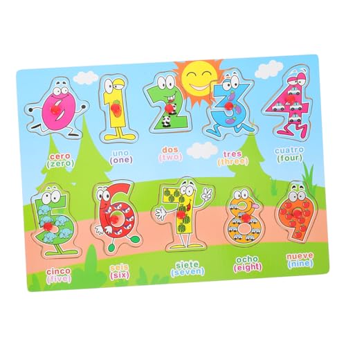 Vaguelly Holzpuzzle für Kleinkinder Spanisches Lernspielzeug mit Bunten Illustrationen für Frühes Lernen Logischem Vaguelly Holzpuzzle für Kleinkinder Spanisches Lernspielzeug mit Bunten Illustrationen für Frühes Lernen Logischem von Vaguelly