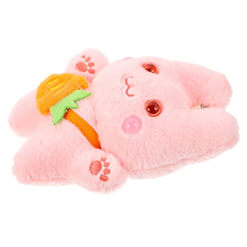 Vaguelly Karotten-Rucksackhase Puppe tragen Sparschweine Fisch -Häschen- Hasen anhänger hasenanhänger Easter Decoration Taschenzubehör Handtasche hängende Dekore Plüsch Rosa von Vaguelly