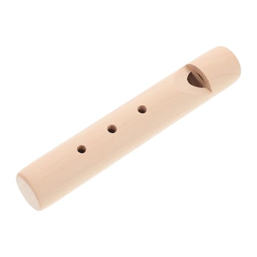 Vaguelly Kinderflöte DIY- Kinderinstrument musikspielzeug für Anfänger für verrückt Zinn Trompete Musical Flöteninstrument hölzerne kleine Pfeifen Holz Khaki von Vaguelly