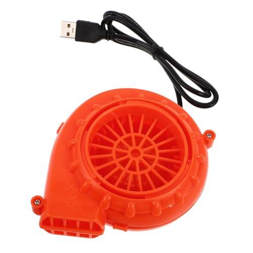 Vaguelly Kostüm Gebläse Halloween Kostüm Tragbare Fan Kostüm Halloween Cosplay Kostüme USB Kostüm Fan Anzug Fan Kostüm Fan Gebläse Orange Motor von Vaguelly