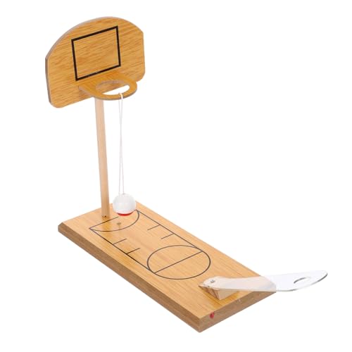 Vaguelly Lernspielzeug Basketball-Schreibtischspielzeug Desktop-Intelligenz-Spielzeug Chaps Kinder Toys Basketballkorb kinderspielzeug Tischbasketballspiel Basketball Spiel Hölzern von Vaguelly