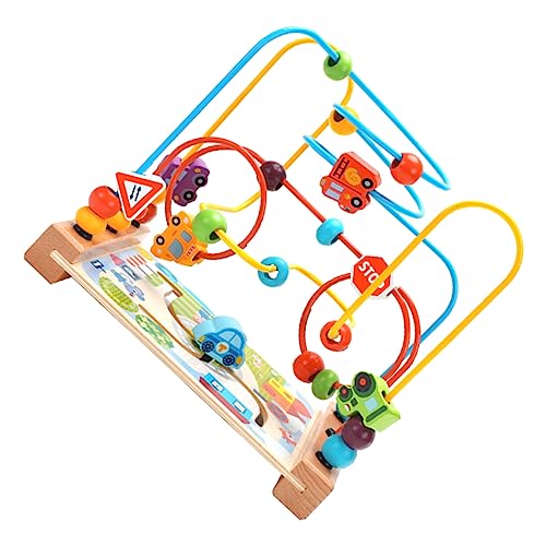 Vaguelly Holzspielzeug Für Lustiges Rundes Perlenlabyrinth Pädagogisches Für Kleinkinder Ocean Maze Toy Fädeln Und Ideales Für Jungen Und ädchen von Vaguelly