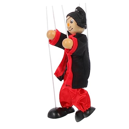 Vaguelly Marionette Kinderspielzeug Clown-Puppen Erwachsenenpuppe für Jungs Piratenspielzeug Spielzeuge Bauchrednerpuppe Piratenpuppen für Kinder den Faden Baby Requisiten Holz von Vaguelly