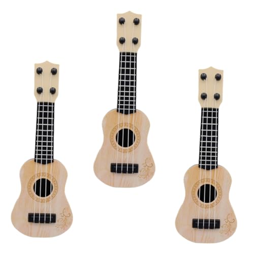 Vaguelly Kinder-Gitarren- Und Ukulelenspielzeug Mit 4 Saiten Musikinstrument Spielzeug Für Kleinkinder Babys Frühes Lernen Pädagogisches Spielzeug Zufällige Farbe von Vaguelly