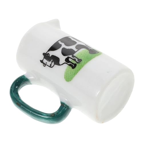 Vaguelly Mini-Milchbecher Milchbecher Puppenhaus Dekoration Tasse Modell Puppenhaus Zubehör Puppenhaus-Kaffeetasse Zubehör für das Puppenhaus Keramik Weiß von Vaguelly