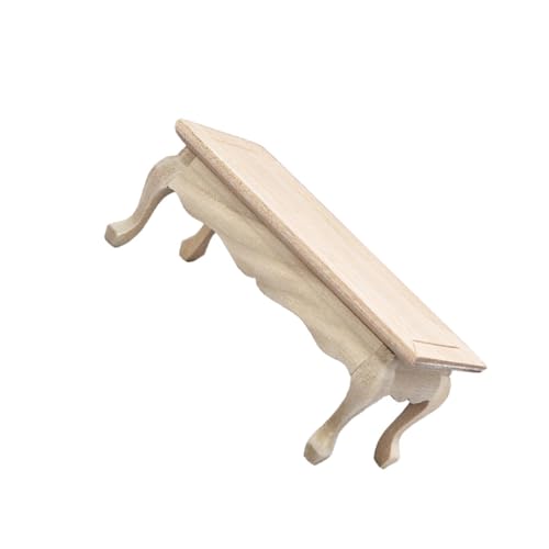 Vaguelly Mini-Möbel Couchtisch für spielzeuge für gieskanne kinderspielzeug Toys for spielzeuge Puppenstubenmöbel Mini-Tischverzierung Holz Beige von Vaguelly