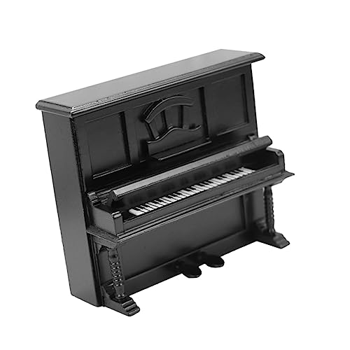 Vaguelly Mini-Piano-Modell für kinderspielzeug Toys for puppenhauszubehör Kinderzimmer Dekoration hühner Puppenhausklavier Klavier für Puppenhaus Holz Black von Vaguelly