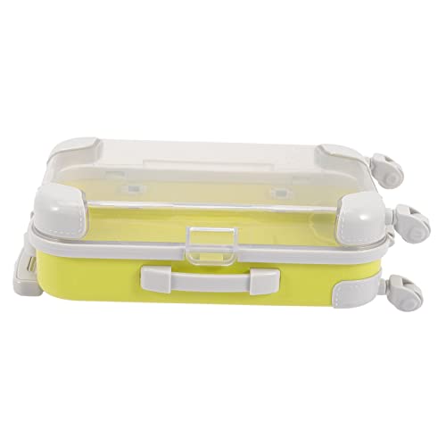 Vaguelly Mini-Trolley Miniaturgepäck Puppenträger Puppenwagen Mini-Koffer- Puppenkoffer Children Suitcase doll Accessories Koffer Puppenhaus-Mini- Plastik von Vaguelly