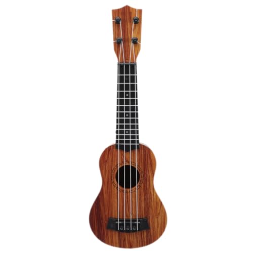 Vaguelly Kinderspielzeug Ukulele Gitarrensimulation Ukulele Kleinkind Musikinstrument Spielzeug Nachahmung Miniatur-Ukulele Spielzeug Für Kinder von Vaguelly