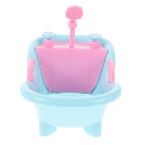 Vaguelly Mini-badewanne Miniatur-badewanne Miniatur-badespielzeug Mini-puppenbadewanne Badewanne Für Babypuppen Winzige Badewanne Puppenhaus-badezubehör Puppenhaus-badespielzeug Plastik von Vaguelly