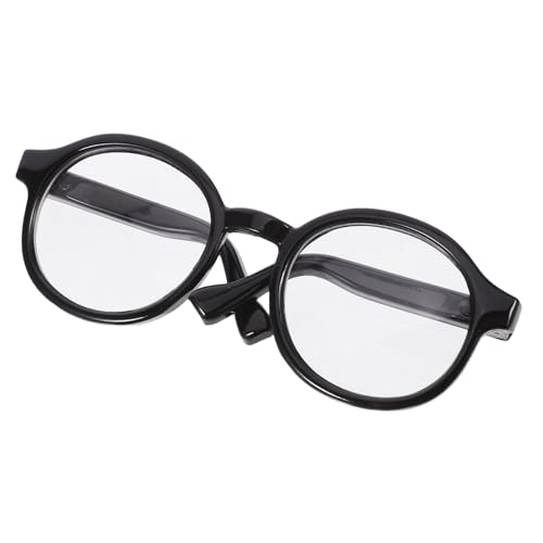Vaguelly Miniatur Puppenbrille Schwarz Transparent Runde Kunststoffbrille für Puppen Modisches Puppen Accessoire für Stoffpuppen Vielseitiges Kostüm Zubehör für Puppenkleidung Vaguelly Miniatur Puppenbrille Schwarz Transparent Runde Kunststoffbrille für Puppen Modisches Puppen Accessoire für Stoffpuppen Vielseitiges Kostüm Zubehör für Puppenkleidung von Vaguelly
