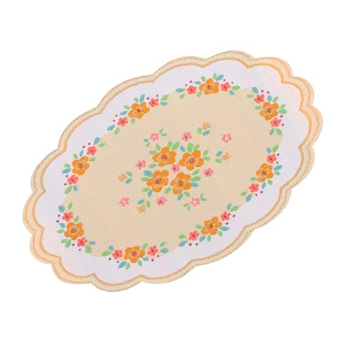 Vaguelly Miniatur Puppenhaus Teppich Oval Vintage Stil Kleine Dollhouse Möbel Zubehör Realistische Miniaturdeko für Kreative Spielwelten und Puppenhaus Wohnambiente Vaguelly Miniatur Puppenhaus Teppich Oval Vintage Stil Kleine Dollhouse Möbel Zubehör Realistische Miniaturdeko für Kreative Spielwelten und Puppenhaus Wohnambiente von Vaguelly