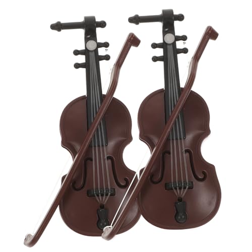 Vaguelly Miniatur Violin Modelle Dekorative Violinen Für Bastelbedarf Und Puppenhaus Zubehör Violine Miniatur Für Kreative Raumgestaltung von Vaguelly