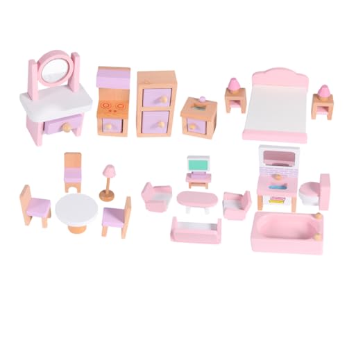 Vaguelly Miniatur öbelset Für Puppenhaus 1 Set Aus Buchenholz Dekorative Miniaturmöbel Für Mini Häuser Ideales Zubehör Für Und Sammler von Vaguelly