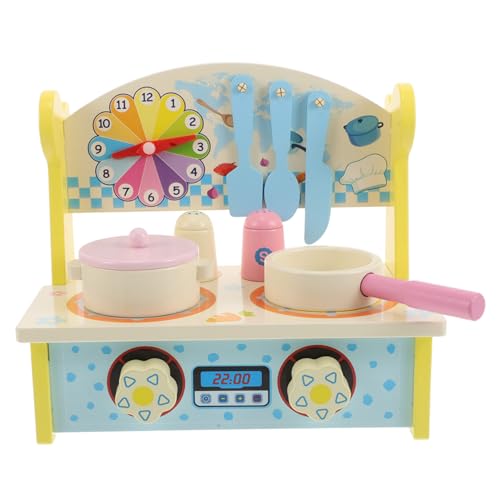 Vaguelly Multifunktionales Holz Küchenspielset für Kleinkinder Interaktives Kochspielzeug mit Simuliertem Herd Platzsparendes Design Pädagogisch für Jungen und Mädchen Vaguelly Multifunktionales Holz Küchenspielset für Kleinkinder Interaktives Kochspielzeug mit Simuliertem Herd Platzsparendes Design Pädagogisch für Jungen und Mädchen von Vaguelly