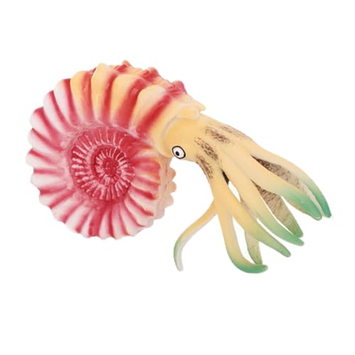 Vaguelly Nautilus-Modell Nautilus Stofftier Plüsch Meerestier Nautilus Plüschtier Plüsch Nautilus Ausgestopfte Meerestiere Lebensechter Nautilus Spielzeug Kind Figur Plastik Ammoniten von Vaguelly