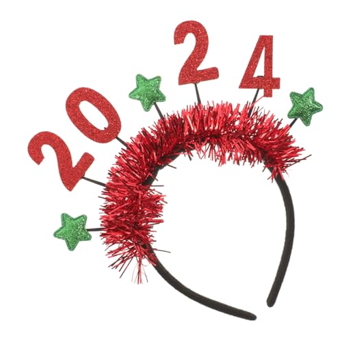 Vaguelly Neujahrs Stirnband für Erwachsene Langlebiges Bequemes Party Haarband Modisches und Lustiges Kopfschmuck Accessoire für Silvester Feier und Fotorequisiten Vaguelly Neujahrs Stirnband für Erwachsene Langlebiges Bequemes Party Haarband Modisches und Lustiges Kopfschmuck Accessoire für Silvester Feier und Fotorequisiten von Vaguelly