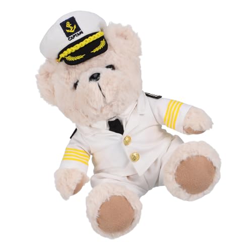 Vaguelly Niedlicher Kapitän Bär Plüsch Kuscheltier Sanft Komfortabel Gefüllter Bär Für Teenager Schlafzimmer Dekoration Festliche Geschenkidee Für Feiertage Vaguelly Niedlicher Kapitän Bär Plüsch Kuscheltier Sanft Komfortabel Gefüllter Bär Für Teenager Schlafzimmer Dekoration Festliche Geschenkidee Für Feiertage von Vaguelly