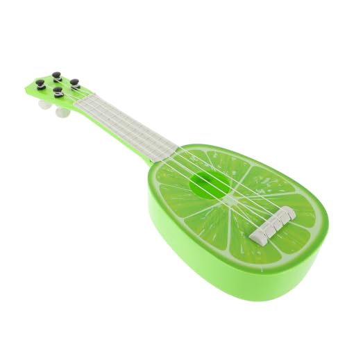 Vaguelly Obst-Ukulele kinderinstrumente musikinstrumente Kinderfreundliches Musikinstrument musikinstrumente Set Ukelele for Mini-Musikspielzeug Kinderspielzeug Abs Green von Vaguelly