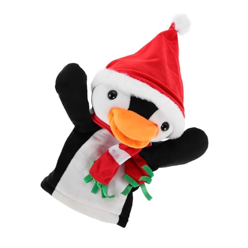 Vaguelly Pinguin Fingerpuppen Handpuppen Zum Thema Feiertage Weiche Plüsch Tierpuppen Zum Geschichtenerzählen Für Interaktives Spielen Weihnachtsdekorationen von Vaguelly