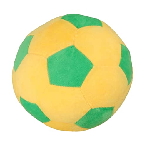 Vaguelly Plüsch-Fußball Ausgestopfter Fußball Weicher Fußball Wurfkissen Flauschiges Fußball-Plüschtier Spielzeug 18 cm Sport-Plüschbälle Zum Werfen Spielen Fangen Spielen von Vaguelly